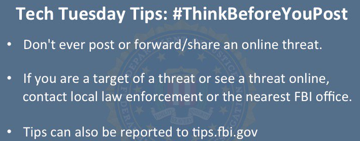 'Think Before You Post' campaign